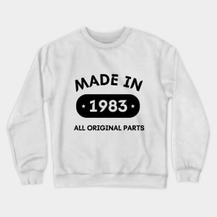 Vintage Perfection: Made in 1983, All Original Parts Crewneck Sweatshirt